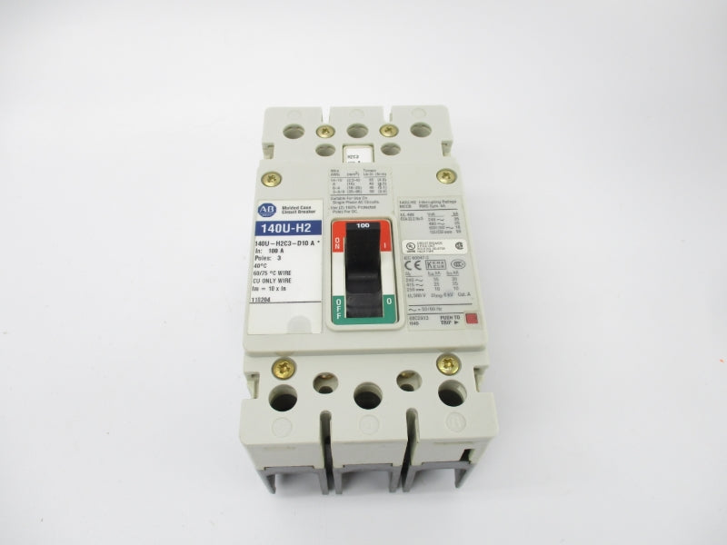 ALLEN BRADLEY 140U-H2C3-D10 SER. A 480V 100A NSMP