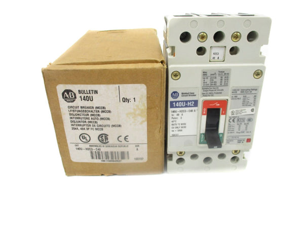 ALLEN BRADLEY 140U-H2C3-C40 SER. A 40A 240/480V (BR/WH) NSMP