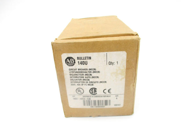 ALLEN BRADLEY 140U-H2C3-C40 SER. A 40A 240/480V (BR/WH) NSMP