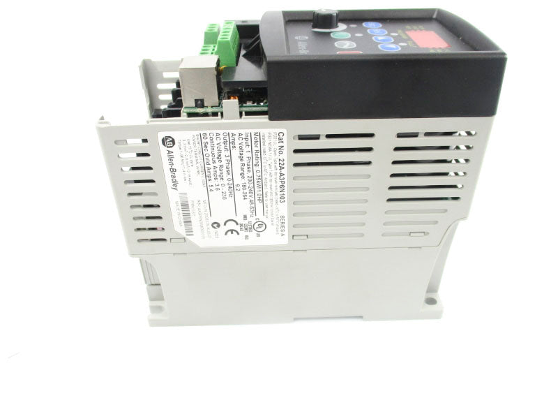 ALLEN BRADLEY 22A-A3P6N103 SER. A 180-264V 9.2A F/W 5.01 (BR/WH) (NO COVER) NSMP
