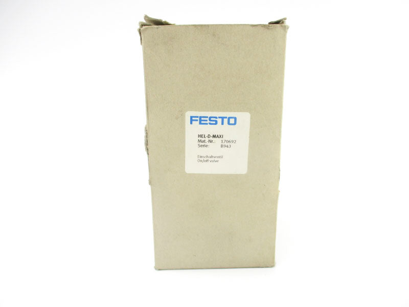 FESTO HEL-D-MAXI 170692 SER. B943 240PSI NSMP
