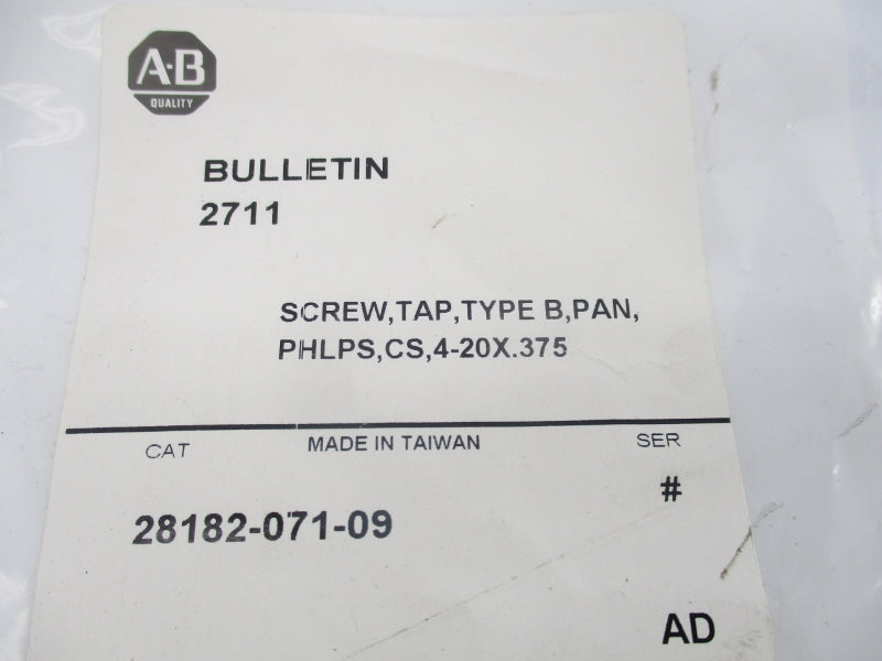 ALLEN BRADLEY 28182-071-09 NSMP