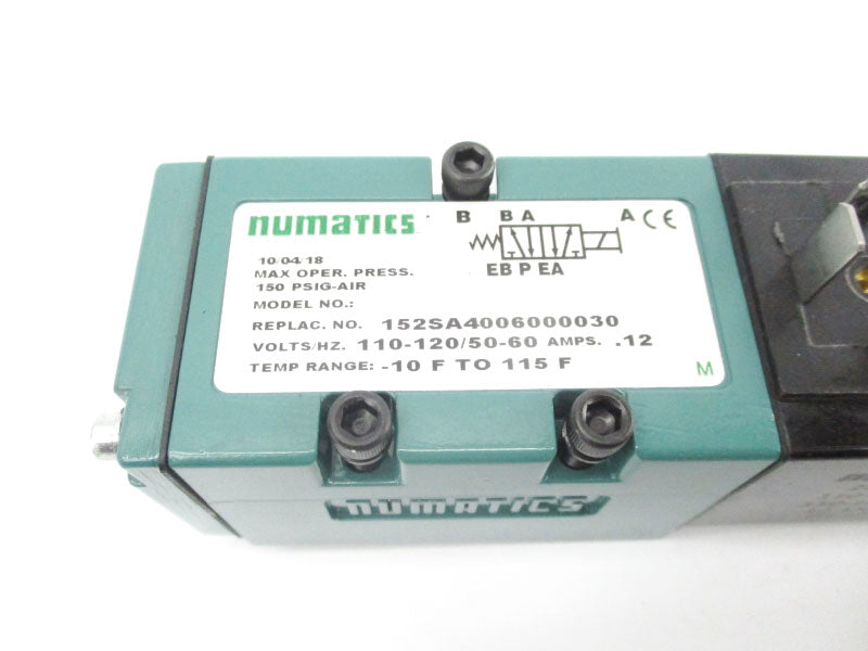 NUMATICS 152SA4006000030 110-120V .12A 150PSI NSNP
