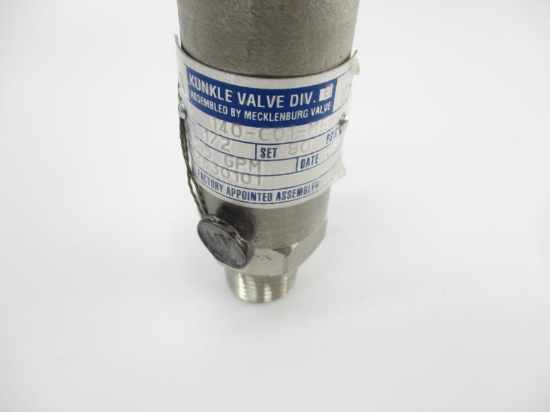 KUNCKLE VALVE 140-C01-ME 80PSI 1/2" NSNP