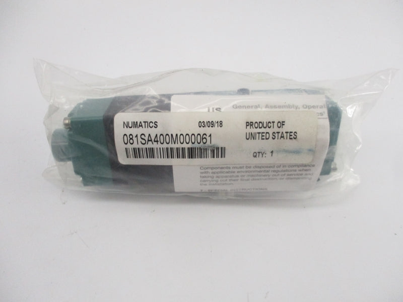 NUMATICS 081SA400M000061 24VDC .26A 150PSI NSMP