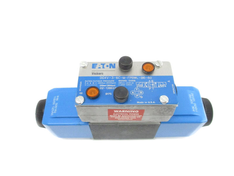 EATON DG4V-3-6C-M-FPBWL-B6-60 02-138697 110-120V 5000PSI NSNP
