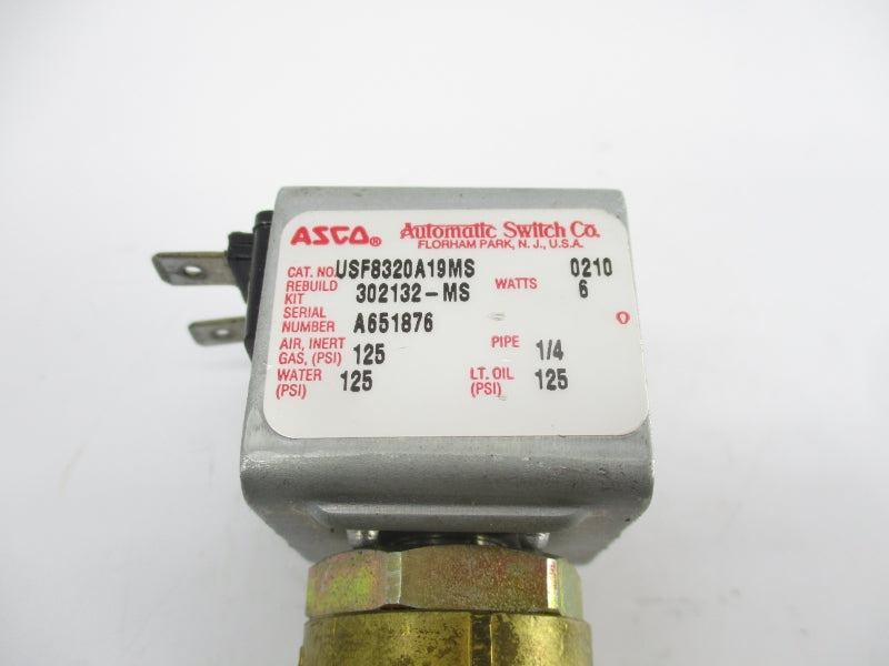 ASCO USF8320A19MS 110-120V 125PSI 1/4" UNMP