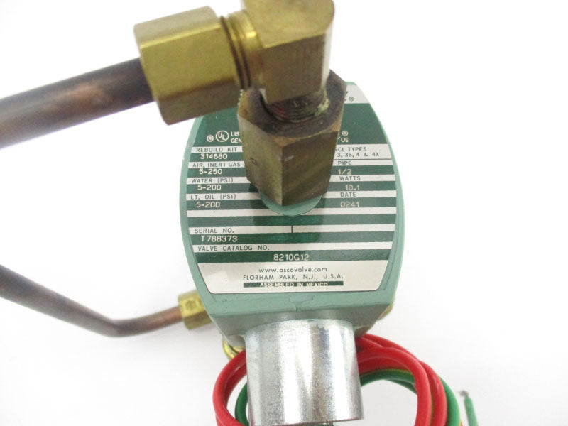ASCO 8210G12 110/120V 5-250PSI 1/2" UNMP
