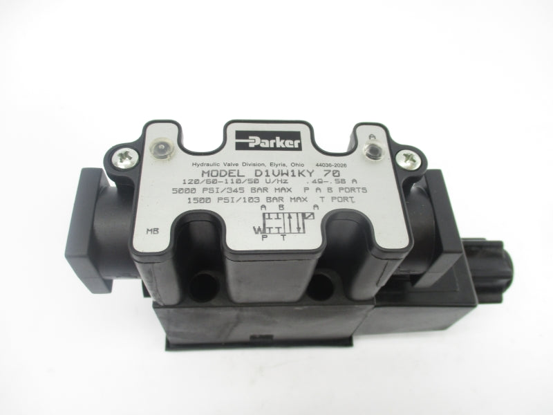 PARKER D1VW1KY70 110/120V .49-.58A 5000PSI NSNP