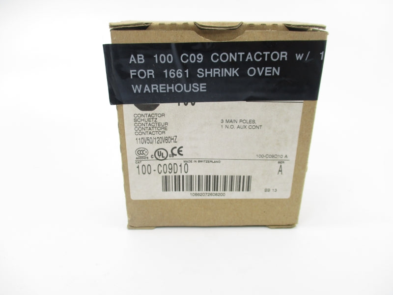 ALLEN BRADLEY 100-C09D10 SER. A 110/120V 25A (BR/WH) NSMP