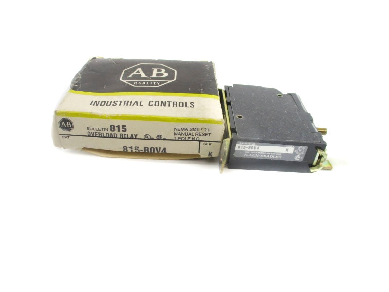 ALLEN BRADLEY 815-B0V4 SER. K 600VAC (BK/YL) NSMP