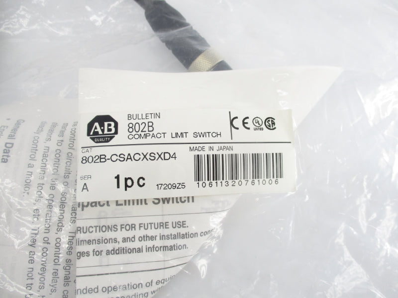 ALLEN BRADLEY 802B-CSACXSXD4 SER. A NSMP