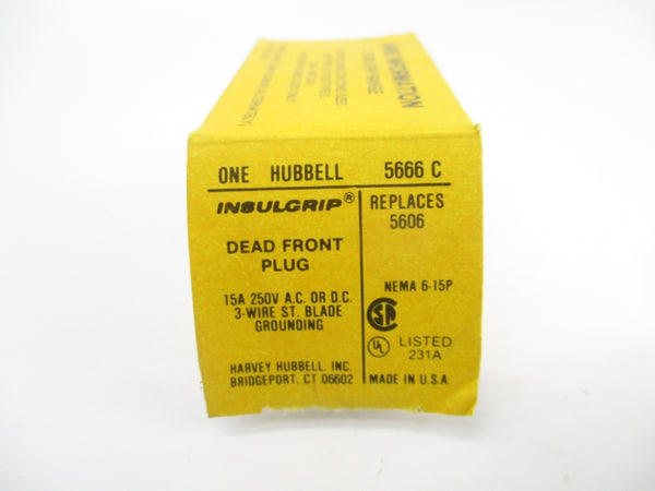 HUBBELL 5666C 250VAC/DC 15A NSMP