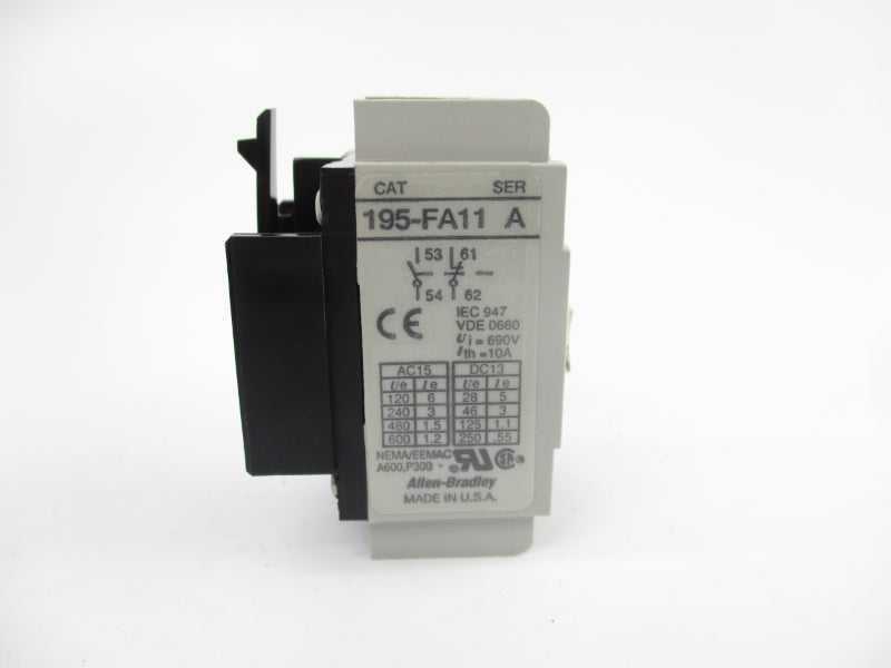 INDUSTRIAL SPARE PART 195-FA11 SER. A 600VAC 1.2A (GY/BL) NSMP