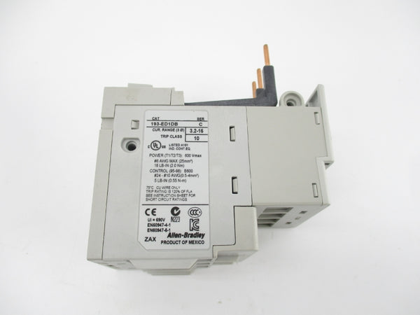 ALLEN BRADLEY 193-ED1DB SER. C 600V 3.2-16A (BR/WH) NSMP