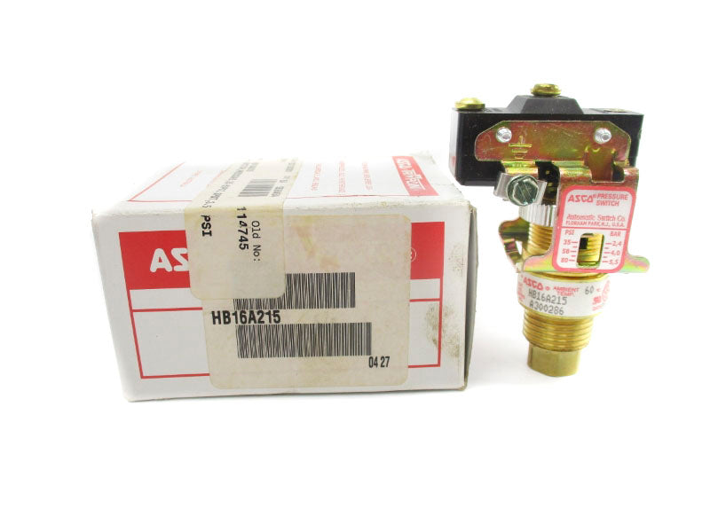 ASCO HB16A215 250VAC/DC 15A 35-80PSI NSMP