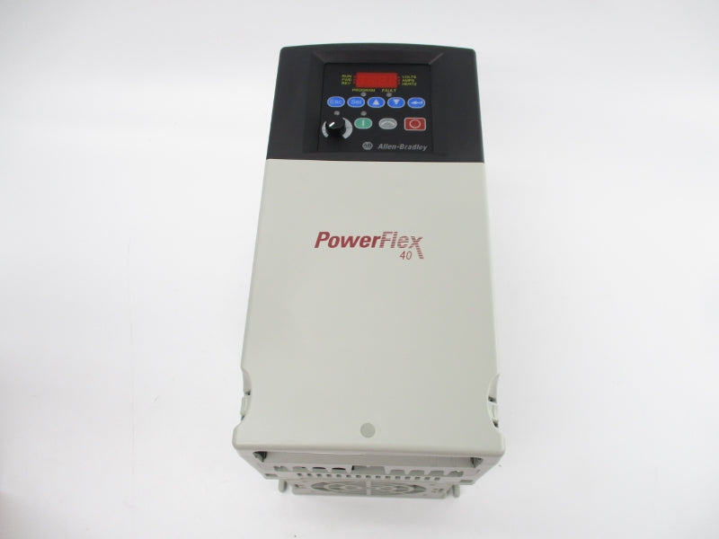 ALLEN BRADLEY 22B-D012N104 SER. A  F/W 7.02 342-528VAC 18.0A (BR/WH) NSMP