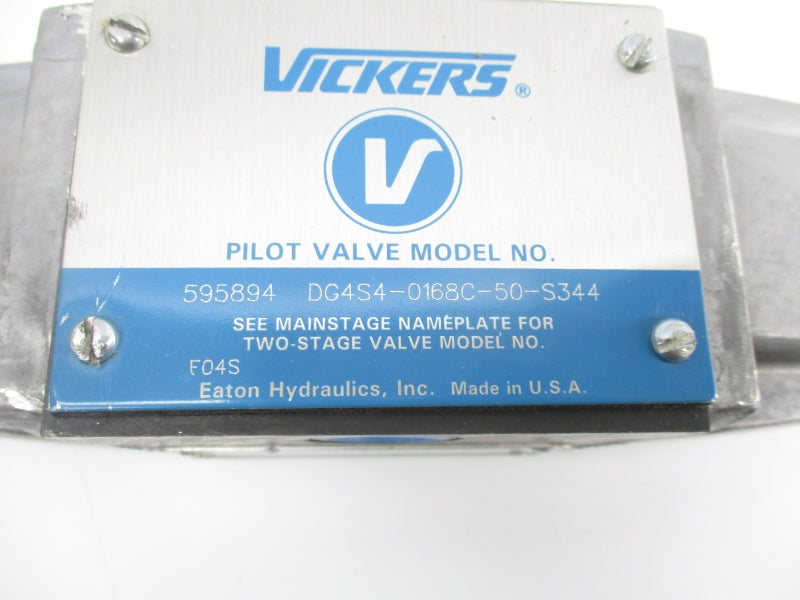 VICKERS DG4S4-0168C-50-S344 595894 115V .61A UNMP