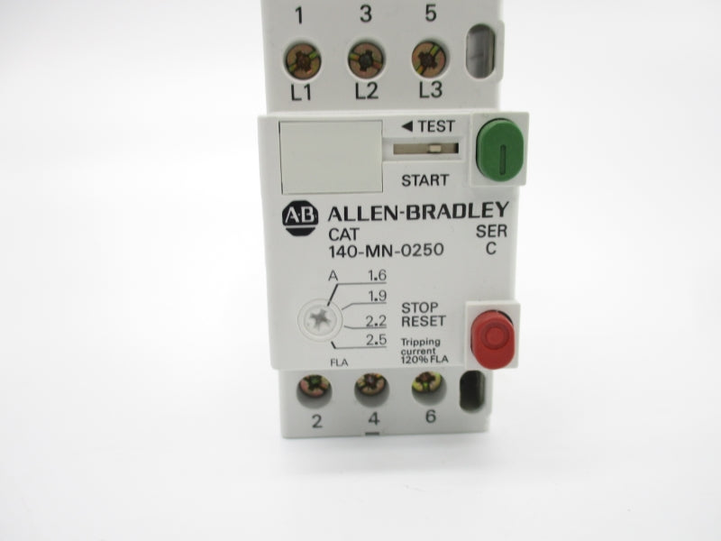 ALLEN BRADLEY 140-MN-0250 SER. C 600V 1.6-2.5A NSMP