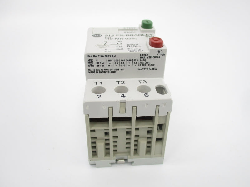 ALLEN BRADLEY 140-MN-0250 SER. C 600V 1.6-2.5A NSMP
