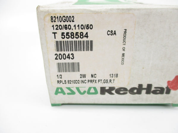 ASCO 8210G002 110/120V 5-200PSI 1/2" NSMP
