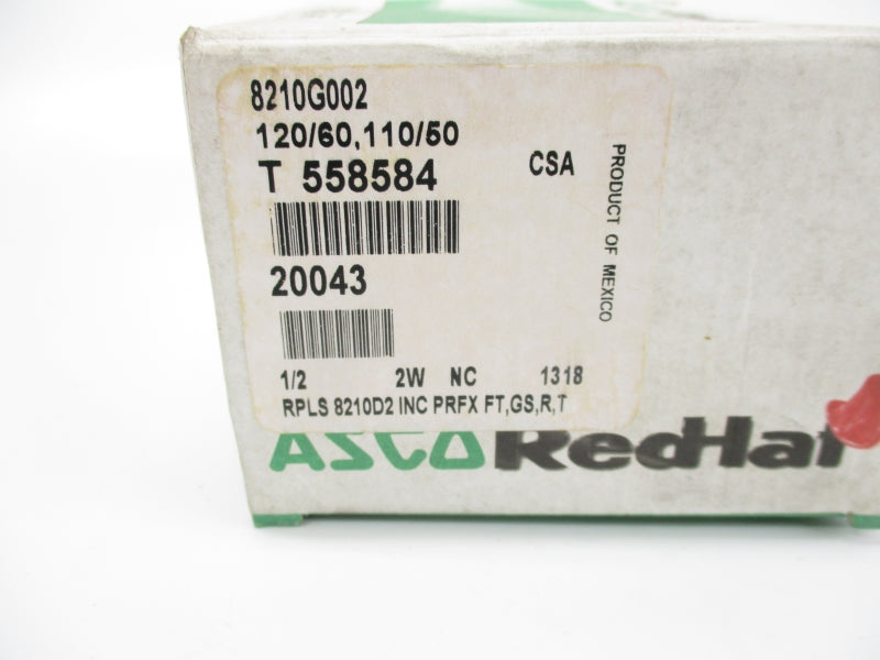ASCO 8210G002 110/120V 5-200PSI 1/2" NSMP
