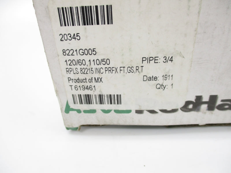 ASCO 8221G005 110-120V 5-150PSI 3/4" NSMP