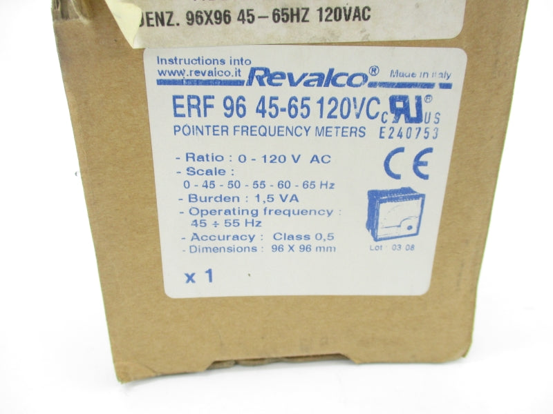 REVALCO ERF9645-65120VC 0-120VAC 45-65HZ NSMP