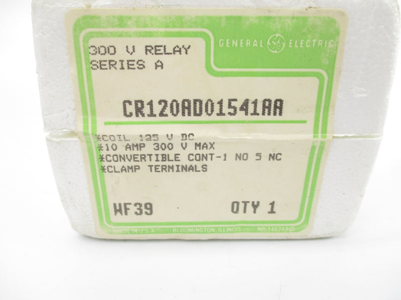 GENERAL ELECTRIC CR120AD01541AA SER. A 125VDC 10A NSMP