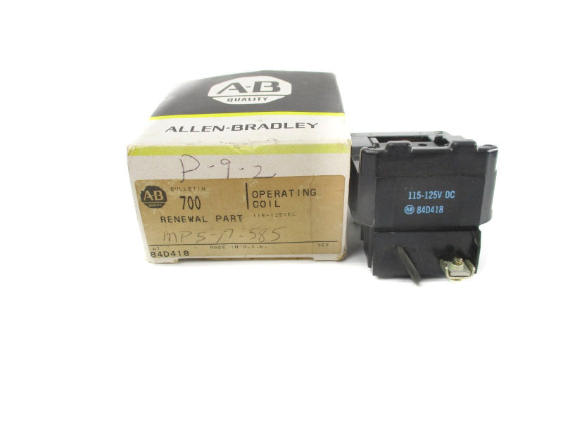 ALLEN BRADLEY 84D418 115-125VDC (BK/YL) NSMP