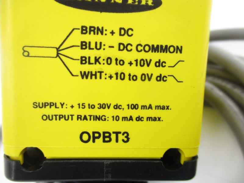 BANNER ENGINEERING OPBT3 15-30VDC UNMP