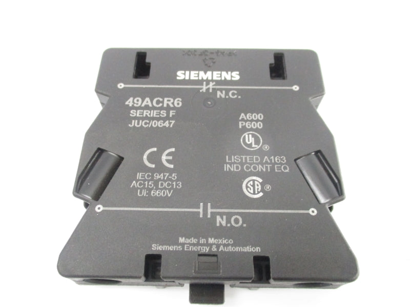 SIEMENS 49ACR6 SER. F 660V NSNP