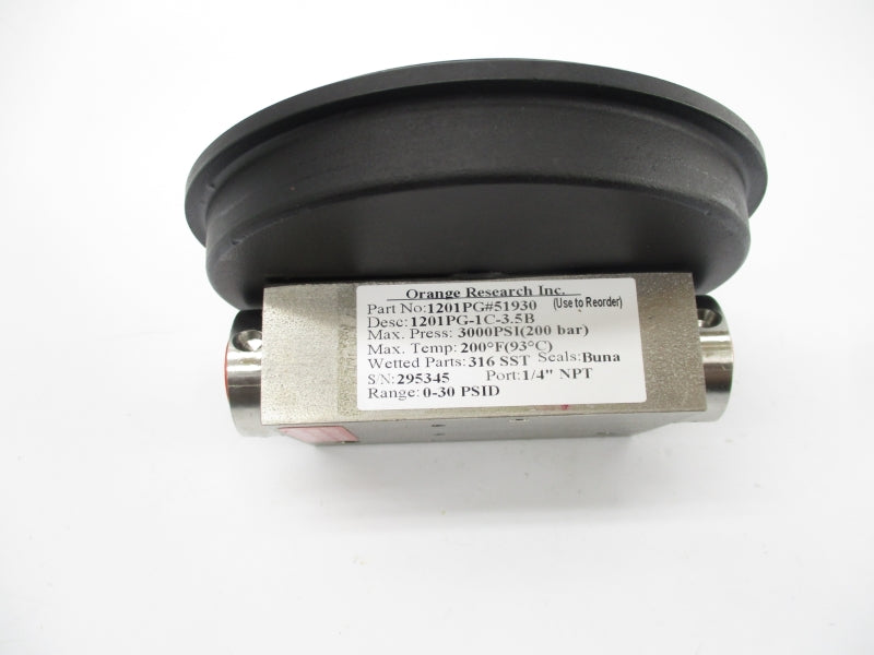ORANGE RESEARCH 1201PG#51930 0-30PSID 200'F NSMP