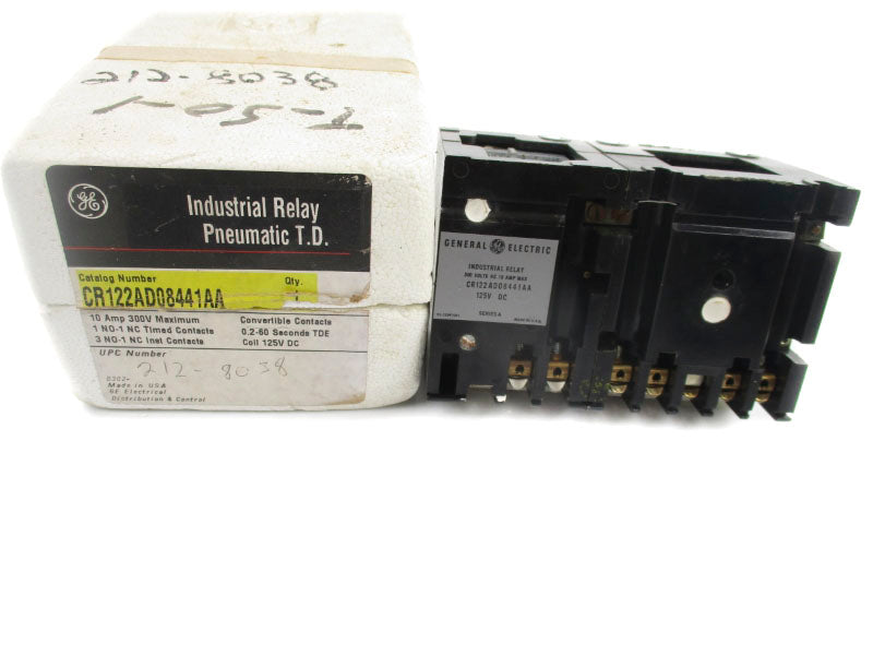 GENERAL ELECTIC CR122AD08441AA SER. A 125VDC 10A 0.2-60S NSMP