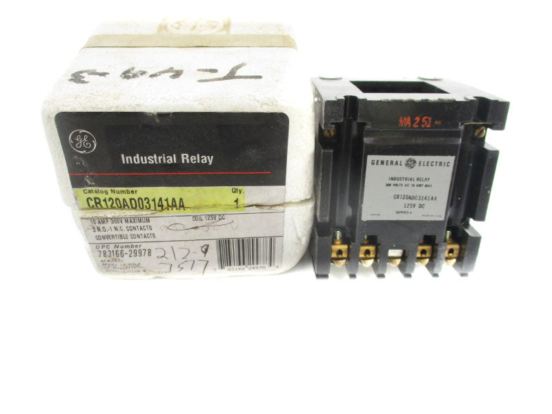 GENERAL ELECTRIC CR120AD03141AA SER. A 125V 10A NSMP