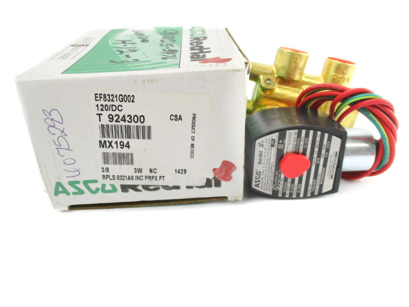 ASCO EF8321G002 120VDC 10-200PSI 3/8" NSMP