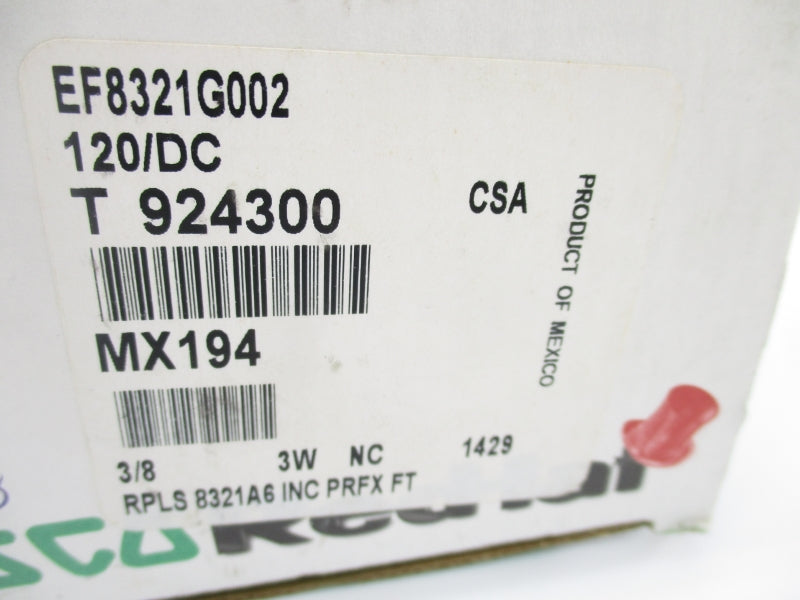 ASCO EF8321G002 120VDC 10-200PSI 3/8" NSMP