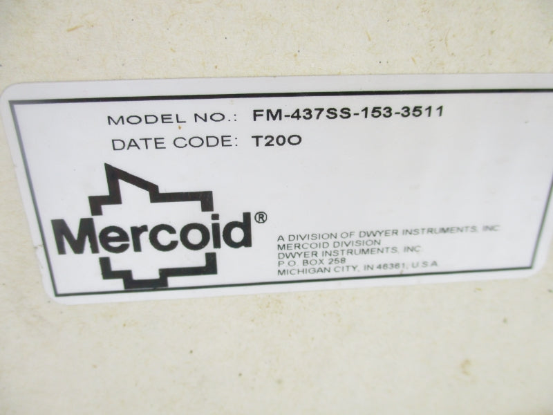 MERCOID FM-437SS-153-3511 240VAC 4A NSMP