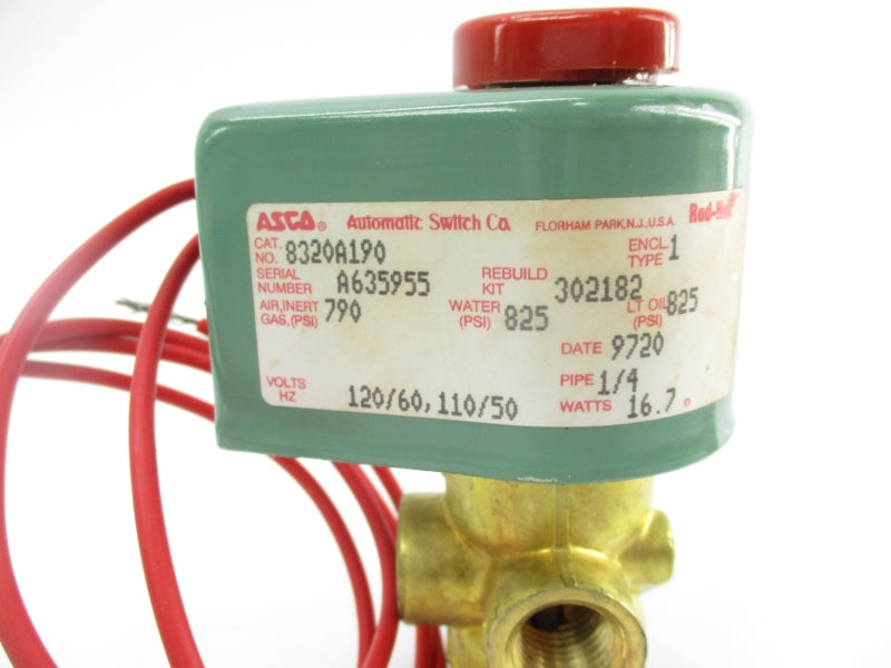 ASCO 8320A190 110-120V 825PSI 1/4" UNMP