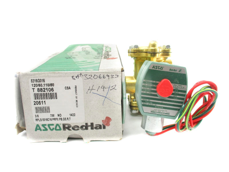 ASCO 8316G016 110/120V 10-250PSI 3/8" NSMP