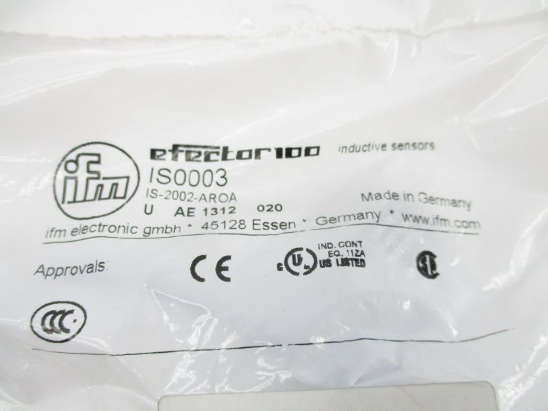 IFM EFECTOR IS-2002-AROA IS0003 20-140VAC NSMP