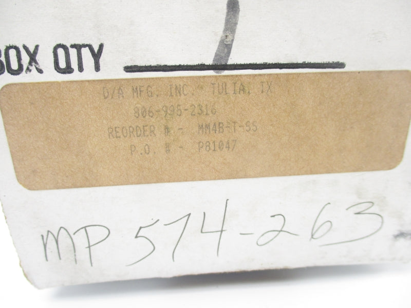D/A MM4B-T-SS 6000PSI NSMP