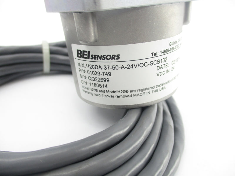 BEI SENSORS H20DA-37-50-A-24V/OC-SCS132 01039-749 24VDC NSNP