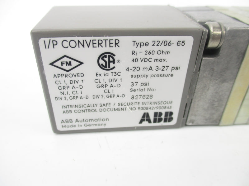ABB 22/06-65 40VDC 37PSI NSNP