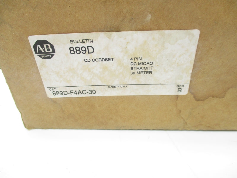 ALLEN BRADLEY 889D-F4AC-30 SER. B 250VDC 4A (AS PICTURED) (BR/WH) NSMP