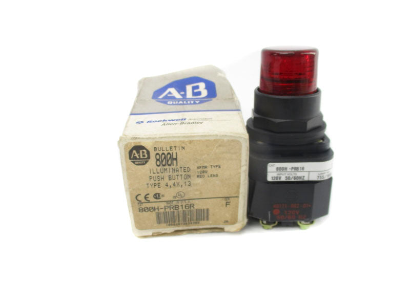 ALLEN BRADLEY 800H-PRB16R SER. F 120V (GY/BL) NSMP