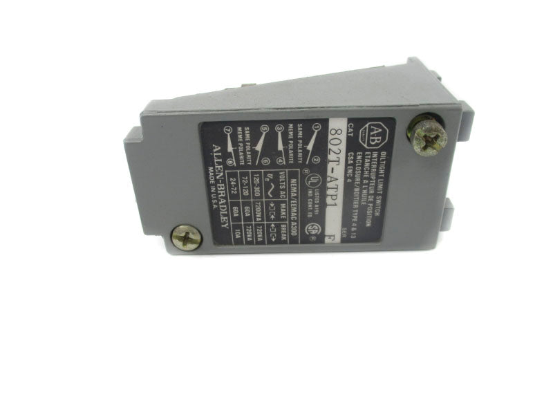 ALLEN BRADLEY 802T-ATP1 SER. F 120-300VAC 60A UNMP