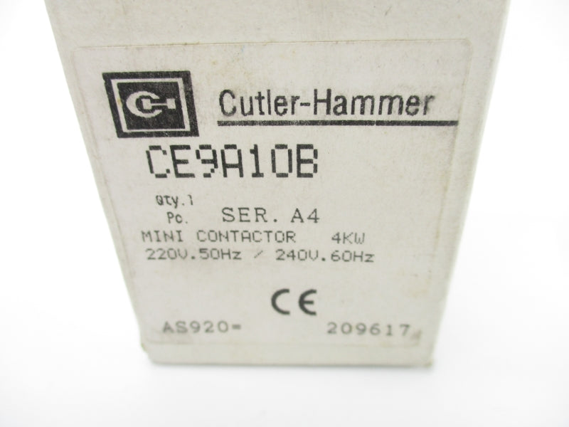 CUTLER HAMMER CE9A10B SER. A4 220-240V 16A NSMP