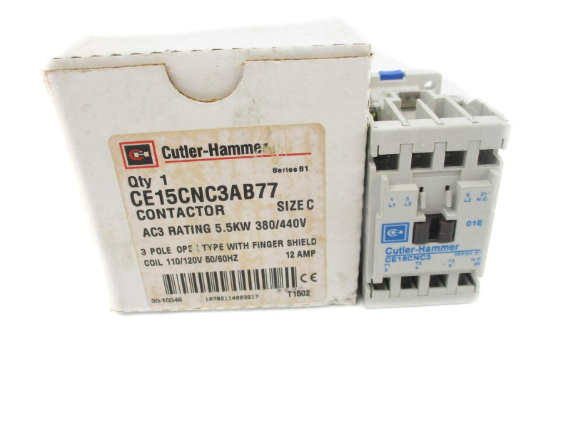 CUTLER HAMMER CE15CNC3AB77 SER. B1 110-120V 12A NSMP