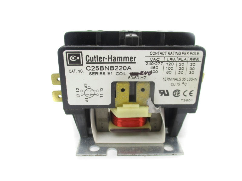CUTLER HAMMER C25BNB220A SER. E1 24V NSNP